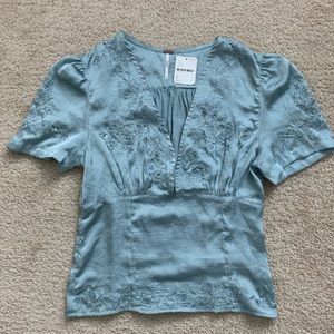Free People Silk Blouse